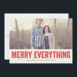 Röd merry All jul - fotopapper - platta kort<br><div class="desc">De här helgdagskorten är roligt och festlighet!</div>