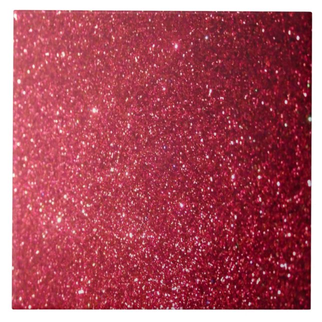 Röd metallplattor i glitter kakelplatta (Framsidan)