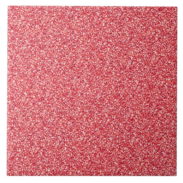 Röd metallplattor i glitter kakelplatta (Framsidan)