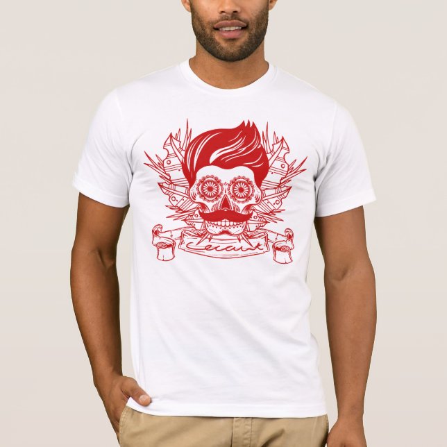 (Röd) mexikan, T Shirt (Framsida)