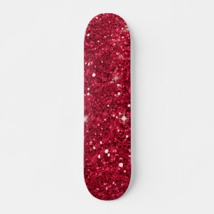 Röd miniatyrskiva mini skateboard bräda 18,5 cm