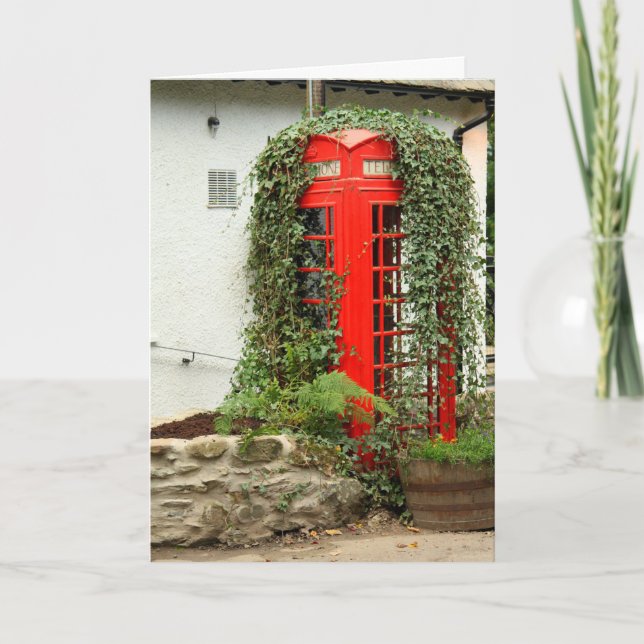 Röd mobil box kort (Framsida)