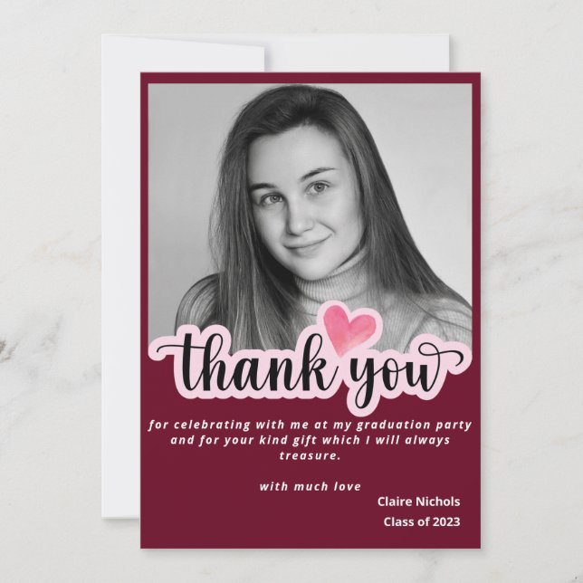 Röd modern foto studenten fet enkel typografi (Framsida)