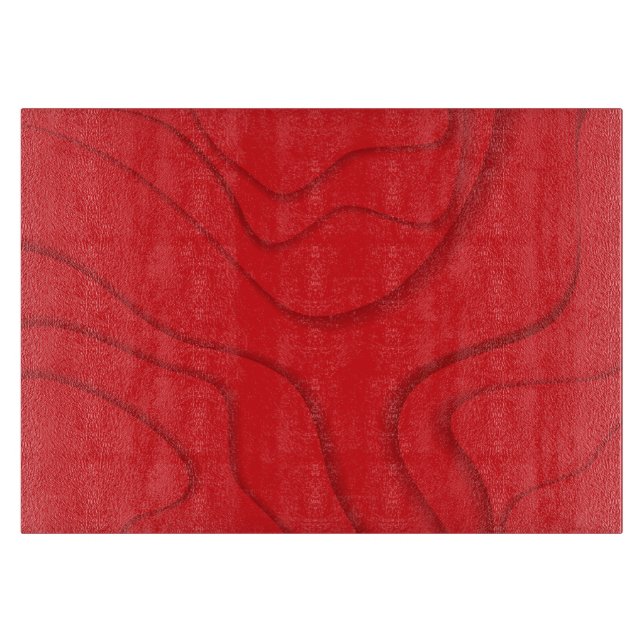 Röd, modern, trendig, coola papper klippt stil art (Framsidan)