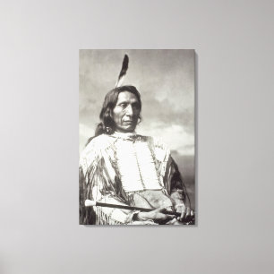 Röd molnchef (1822-1909) 1880 (b-/wfotoet) canvastryck