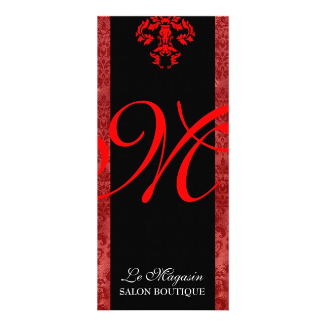 Röd Monogram för 311 Marley Reklamkort (Framsidan)
