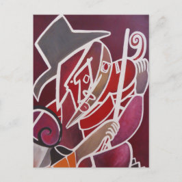 "'Röd monokrom' " Vykort