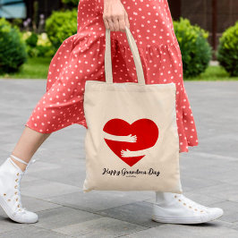 Röd mormmormdag Tote Bag Tygkasse