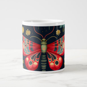 Röd Moth i nattgarden Jumbo Mugg
