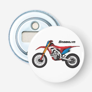 Röd motorcykel flasköppnare