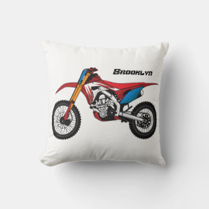 Röd motorcykel kudde