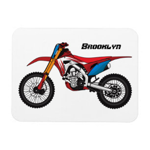 Röd motorcykel magnet