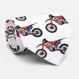 Röd motorcykel slips