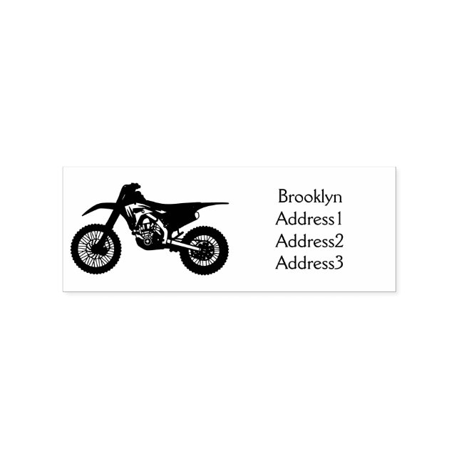 Röd motorcykel stämpel (Tryck)