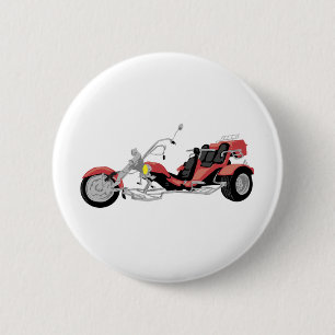 röd motorcykeltrike knapp