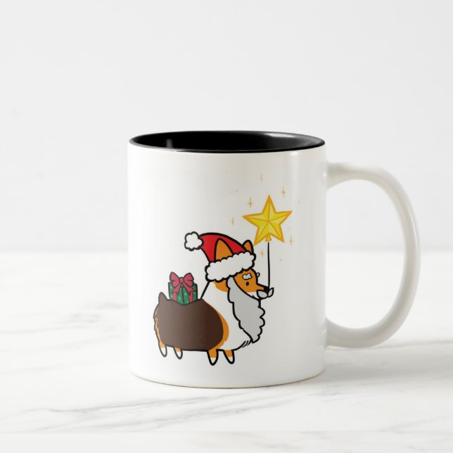 Röd mugg | CorgiThings för Tri-Färg Santa Corgi (Höger)