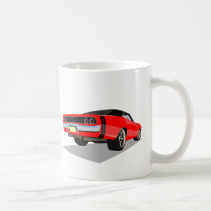 Röd "mugg för 68 uppladdare kaffemugg