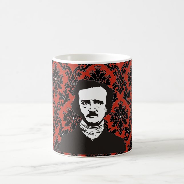 Röd mugg för Poe-Victoriantapet - (Center)