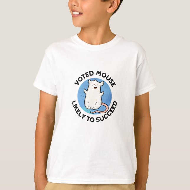 Röd mus som sannolikt kommer att lyckas med en nos t shirt (Framsida)