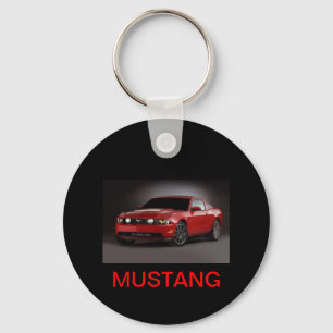 RÖD MUSTANG NYCKELRING