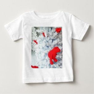 Röd Nalle i Julgran T Shirt
