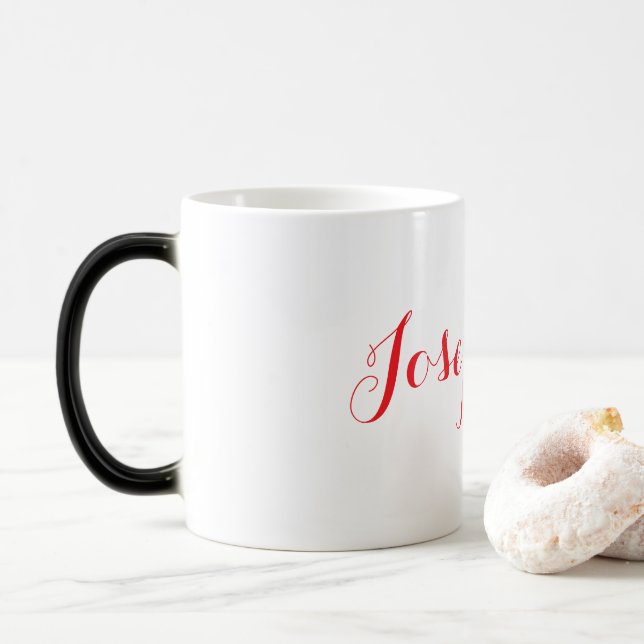 Röd namn Josephine Föränderlig mugg (Med munk)