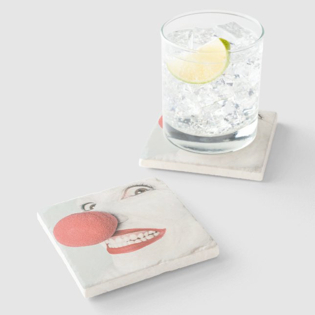 Röd näsclown stenunderlägg (Sidan)