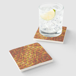 Röd nedfläckad, skrapad, stödraster i guld eller t stenunderlägg