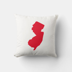 Röd New Jersey Kudde