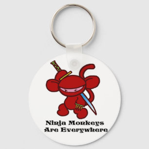 Röd Ninja klo Nyckelring
