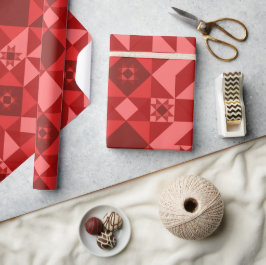 Röd nordisk julstjärna ljus presentpapper