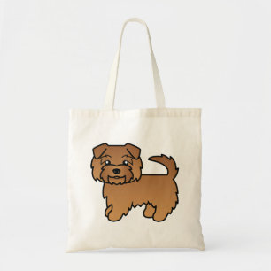Röd Norfolk Terrier Söt Tecknad Hund Tygkasse