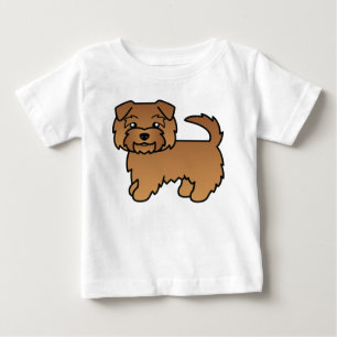 Röd Norfolk Terrier Tecknad Karikatyr Konst Tröja