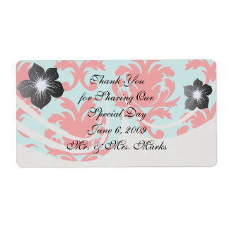 röd och akvatisk underbar formell damm fraktsedel