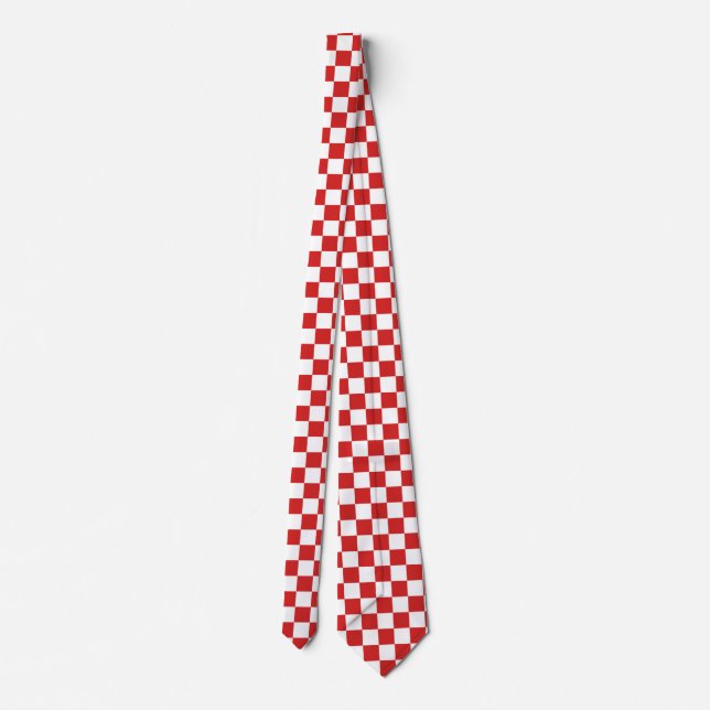 Röd och ändra bakgrund Färg Slips (Baksida)