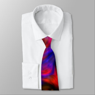 Röd och blå Abstrakt Swirls Tie Slips
