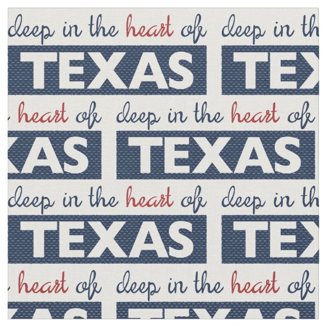 Röd och blå djupet i Texas hjärta Tyg (Närbild)
