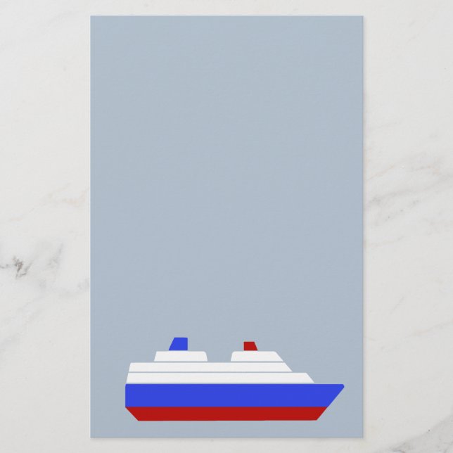 röd och blå frakt brevpapper (Framsida)