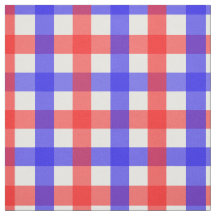 Röd och blå Gingham