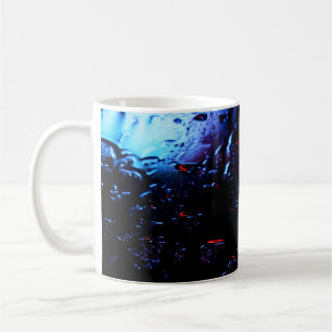 Röd och blå LED-lampa Kaffemugg