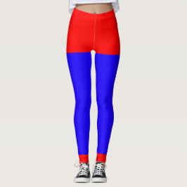 Röd Och Blå Leggings
