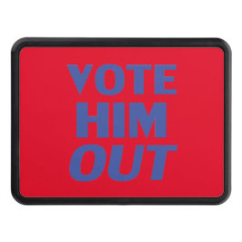 Röd och blå modern typografi dragkroksskydd