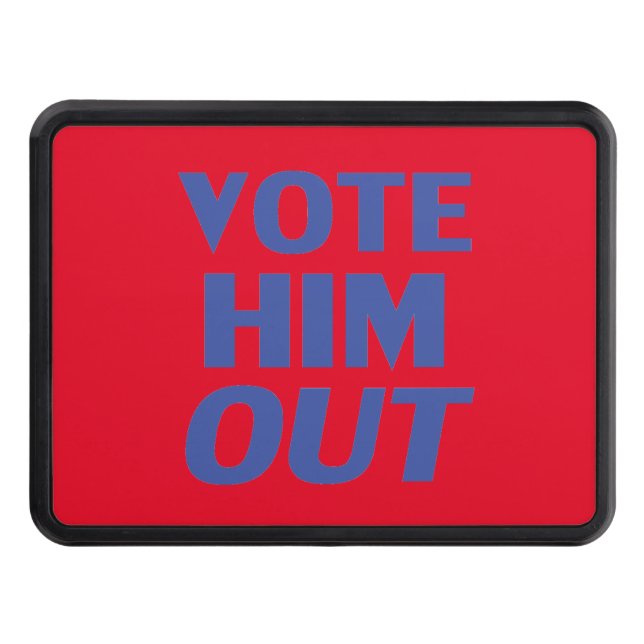 Röd och blå modern typografi dragkroksskydd (Framsidan)