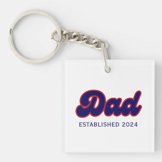 Röd och blå pappa, anpassningsbar år (Framsidan)