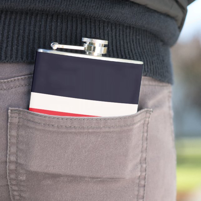 Röd och blå Rand Fickplunta (In Situ)