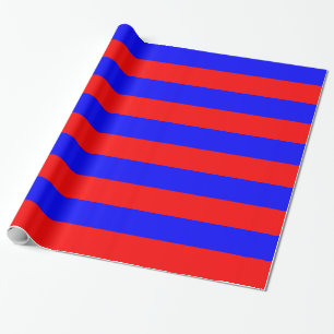 Röd och blå Rand Presentpapper