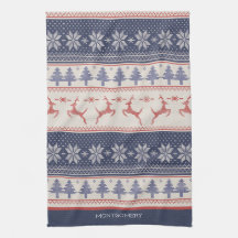 Röd och blå skandinaviska Mönster-Anpassningsbarna