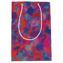 Röd och blå tappar modern digital Abstrakt