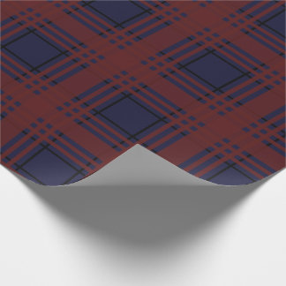 Röd och blå tartanrutig presentpapper
