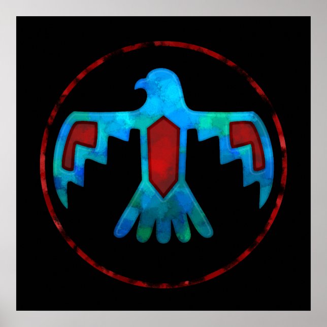 Röd och blå Thunderbird-Poster Poster (Framsidan)